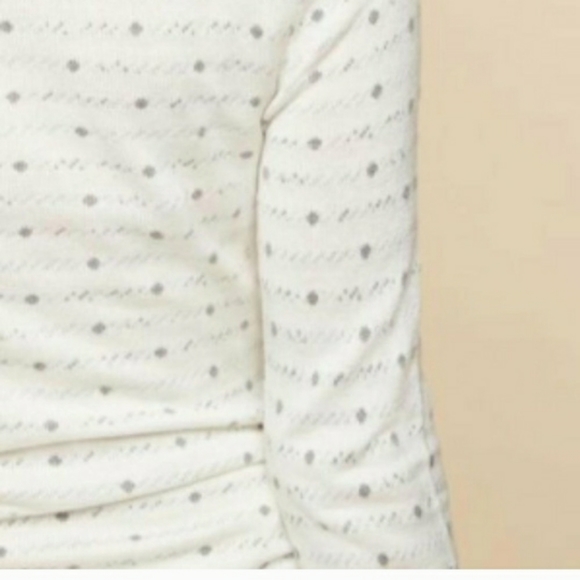 Motherhood white sweater with ruching on side - Picture 3 of 7